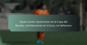 Dejan Lovren: Apariciones en la Copa del Mundo, contribuciones en la Euro, rol defensivo
